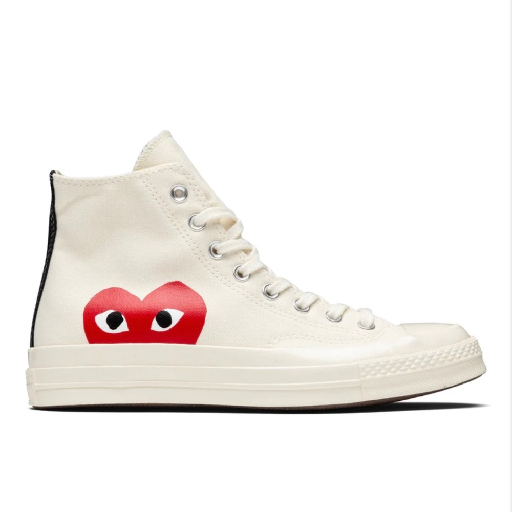 CONVERSE X COMME DES GARCONS PLAY ALL STAR CHUCK '70 HI - WHITE